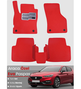 SEAT LEON KL (2020-2024) Uyumlu EVA Paspas Tam Set–Oto Paspas,Araca Özel,Kolay Montaj