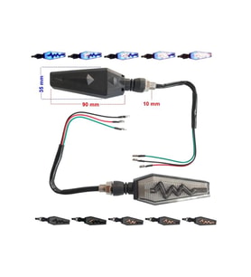 Sinyal Led Kayan Yıldırım (Mavi Parklı) 2 Li Set (1)