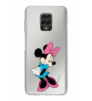 Xiaomi Redmi Note 9S  Kamera Korumalı Kapak Minnie Mouse Tasarımlı Şeffaf  Kılıf