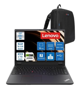 Lenovo Thinkpad P16V Gen 2 Intel Core Ultra 7 165H 16GB 2tb SSD 8GB/RTX2000/GDDR6 16" Wuxga IPS 400NITS Freedos Taşınabilir Iş Istasyonu 21KX001MTXF03 + Zettaçanta