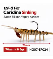 Effe Caridina Sinking Batan Silikon Yapay Karides 76mm 6.5gr HG07-EF024