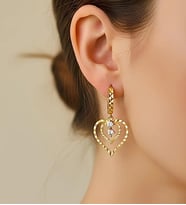 Bontexs Sevgililer Gününe Özel 18k Kalp Küpe