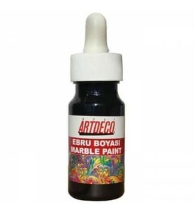 ARTDECO EBRU BOYASI 30 ML SİYAH Y-016B-18 Ücretsiz Kargo