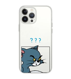 Iphone 12 Pro Uyumlu Tom ve Jerry Tasarımlı Şeffaf Telefon Kılıfı