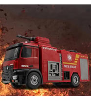 HUINA 1/14 22 Kanal Yüksek Kalite RC Model Uzaktan Kumandalı Yangın Söndürme İtfaiye Kamyonu - Su Atma Fonksiyonlu - 2.4G Full Fonksiyon Sesli ve Işıklı - 1562 -