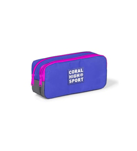 Coral High Sport Lavanta Açık Gri İki Bölmeli Kalem Çantası 22278