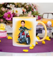Motor Aşığıı ERKEK Karikatürlü Kupa Bardak
