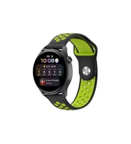Watch 20Mm Spor Delikli Kordon - Siyah-Yeşil