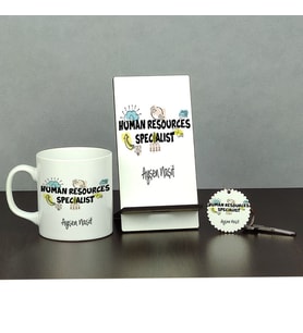 Human Resources Specialist Üçlü Set (Kupa + Telefon Standı + Anahtarlık) 002