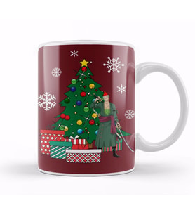 Roronoa Zoro Around The Christmas Tree Kupa Bardak Porselen