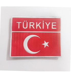 Türkiye Ay Yıldız 3D Plastik Tpu Türk Bayrağı, Altta Yeni Tip, Cırtlı, Standart Ölçü, 1.sınıf (Çok Renkli)