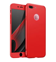 Apple iPhone 7 Plus / 8 Plus Uyumlu GKK Kılıf 360 Derece Tam Koruma (Kırmızı)