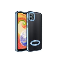Samsung Galaxy A04 Uyumlu Kılıf Kamera Korumalı Logo Gösteren Zore Omega Kapak