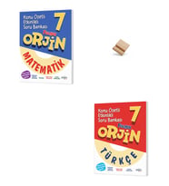 Orjin 7. Sınıf Maarif Matematik ve Türkçe Konu Özetli Etkinlikli Soru Bankası + Telefon standı