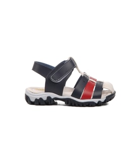 Ayakmod 24-417-B Lacivert-Beyaz-Kırmızı Ortopedik Çocuk Sandalet