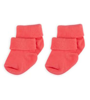 Novibaby 2'li Bambu Bebek Çorap I Candy I 0-6 ay I Nar Çiçeği Yenidoğan Bebek Çorabı (Karışık)