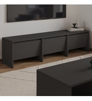 Laris 160 cm 3 Kapaklı Tasarım TV Sehpası (Antrasit)