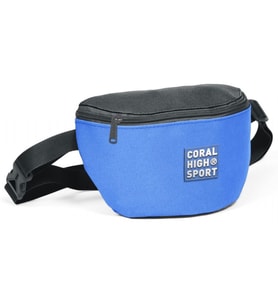 Coral High Sport Siyah-A.Mavi İki Bölmeli Bel Çantası