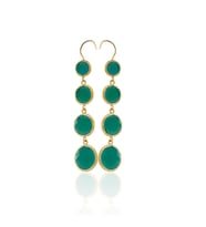 Kadir Jewellery 22 Ayar Altın Kaplama Kadın Sallantılı Küpe -El İşçiliği Ve Hipoalerjenik Küpe