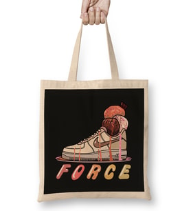 Air Force 1 İce Cream Force Bez Çanta Uzun Saplı