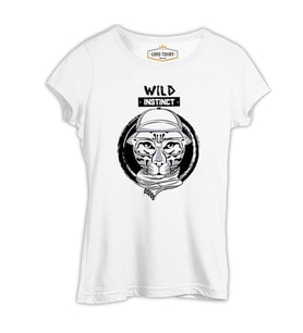 Wanted - Trex Beyaz Kadın Tshirt