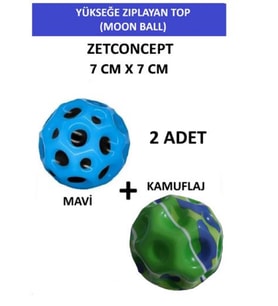 2 ADET MOON BALL (YÜKSEĞE ZIPLAYAN TOP) SÜPER EĞLENCELİ UZAY TOPU - SPACE BALL BOUNCY BALL