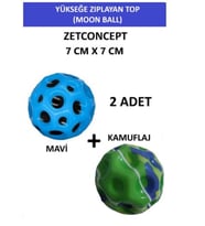 2 ADET MOON BALL (YÜKSEĞE ZIPLAYAN TOP) SÜPER EĞLENCELİ UZAY TOPU - SPACE BALL BOUNCY BALL