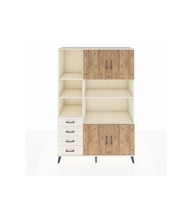 Hyperion Dolap 8 Raflı 4 Çekmeceli 4 Kapaklı 132x44x195 Aytaşı-Çam/Aytaşı