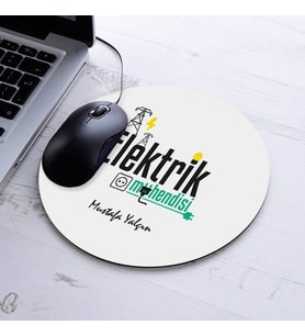 Kişiye Özel Elektrik Mühendisleri İçin Yuvarlak Mousepad