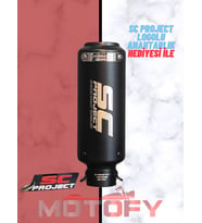 MAT SİYAH SC PROJECT PERFORMANS EGZOZU 26 CM - A KALİTE