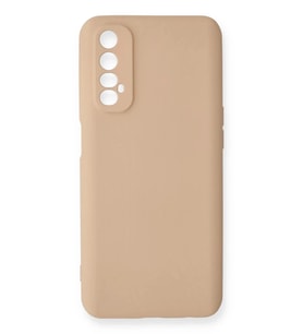 Durukar® Realme 7 Kılıf Nano içi Kadife Silikon - Pudra