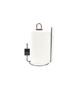 Gümüş Ayraçlı Kağıt Rulo Havluluk 25 cm Peçetelik , Modern Mutfak Ergonomik - Metal Paslanmaz