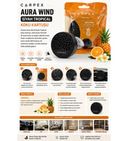 Carpex Aura Wind Siyah Tropical Koku Kartuşu