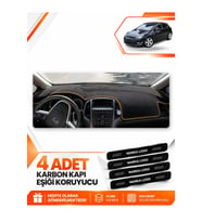 OPEL ASTRA J (2009-2020) Uyumlu Ön Torpido Koruma Kılıfı Halısı - Siyah Kahverengi