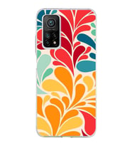 PrintiFy Xiaomi Mi 10T Pro ile Uyumlu 1mm Slim Fit Retro Colors 5 Baskılı Şeffaf  Kılıf