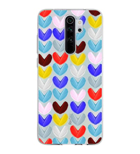 PrintiFy Xiaomi Redmi Note 8 Pro ile Uyumlu 1mm Slim Fit Water Color 1 Baskılı Şeffaf  Kılıf