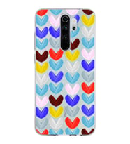 PrintiFy Xiaomi Redmi Note 8 Pro ile Uyumlu 1mm Slim Fit Water Color 1 Baskılı Şeffaf  Kılıf