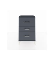 Hyperion Komodin 3 Çekmeceli 60x44x96 Antrasit-Antrasit