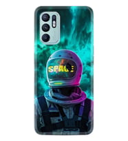 Oppo Reno 6 Kılıf Resimli Desenli Silikon Platinium Series Space 1814