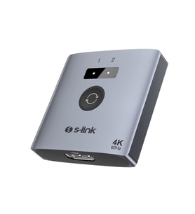 S-LINK SL-LU602 2xHDMI 4K 60Hz Monitör Çoklayıcı (1PC-2Monitör veya 2PC- 1Monit - OVRLAU7189-1