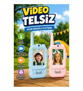 Görüntülü Uzun Menzilli Çocuk Walkie Talkie Eğitici İletişim Oyuncağı