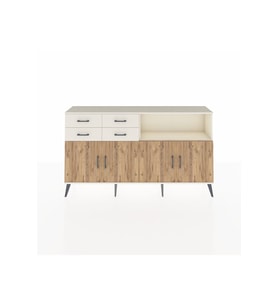Arges Konsol 4 Raflı 4 Çekmeceli 4 Kapaklı 176x30x99 Aytaşı-Çam/Aytaşı
