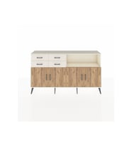 Arges Konsol 4 Raflı 4 Çekmeceli 4 Kapaklı 176x30x99 Aytaşı-Çam/Aytaşı