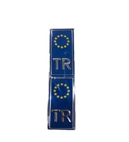 Tr Plaka Sticker Mavi / Yacıy01-1 (Karışık)
