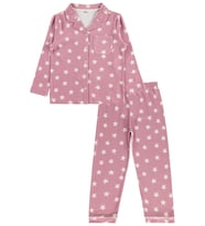 Civil Girls Yıldızlı 10-13 Yaş Pijama Takımı - Pembe