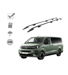 ZAFIRA LİFE KISA ŞASE TAVAN ÇITASI SİYAH 2019 2020 2021 2022 2023 2024 2025 2026 2027