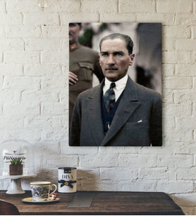 BK Home Atatürk Tasarımlı Kanvas Tablo-32