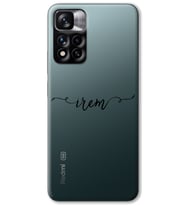 Xiaomi Redmi Note 11 Pro Plus 5G Kişiye Özel İsim Yazılı Şeffaf Telefon Kılıfı (Tüm Modeller Mevcuttur)