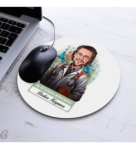 Kişiye Özel Hediye Karikatürlü En İyi Erkek Kimya Mühendisi Mousepad