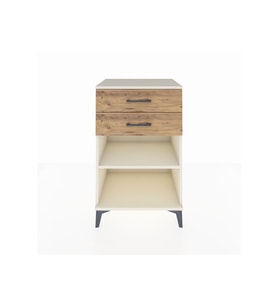 Hyperion Komodin Tek Raflı 2 Çekmeceli 60x44x96 Aytaşı-Çam